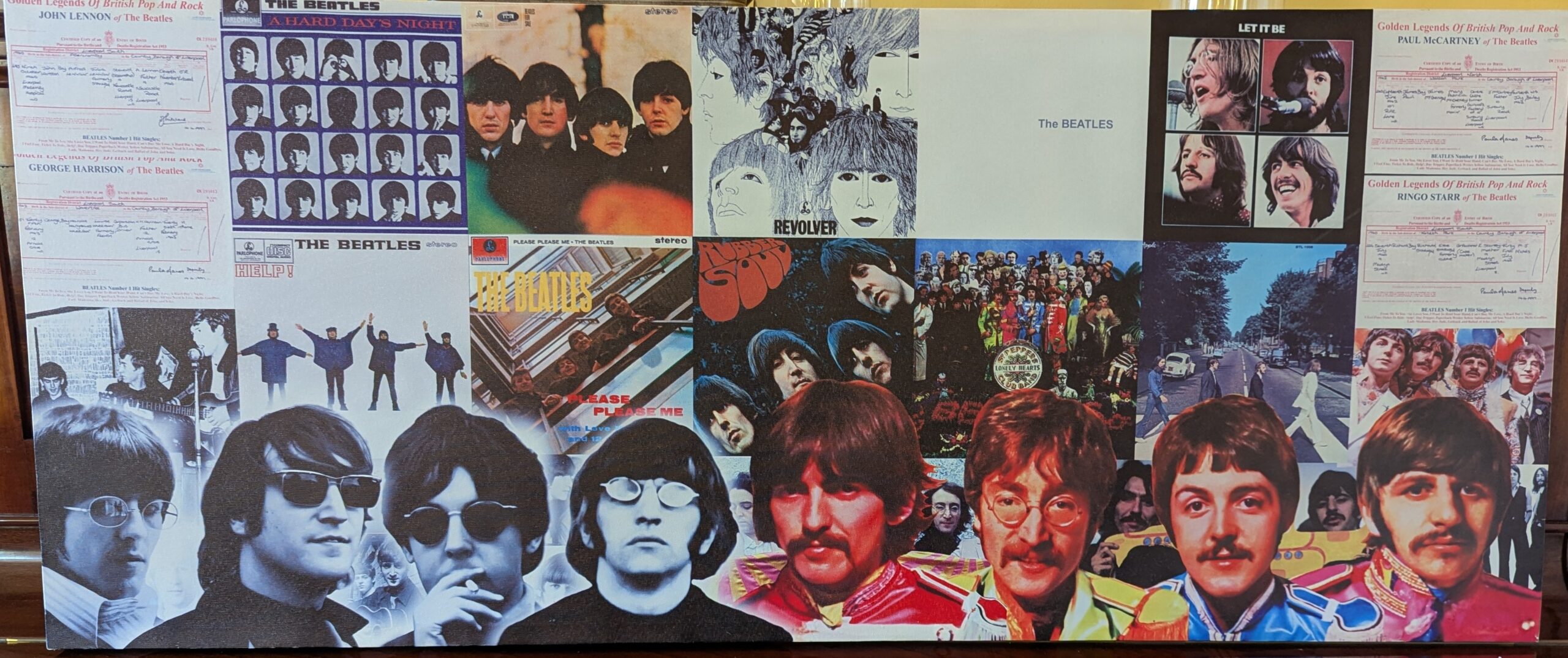 Beatles Album Cover Canvas Print